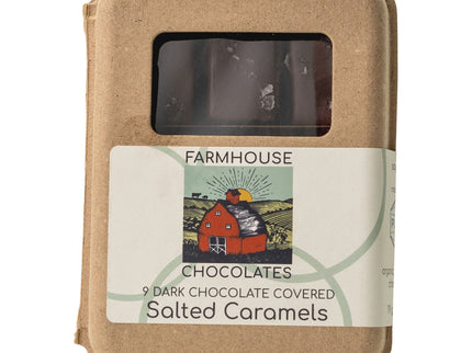 Farmhouse Chocolates - 9Pc Dark Chocolate Salted Caramels