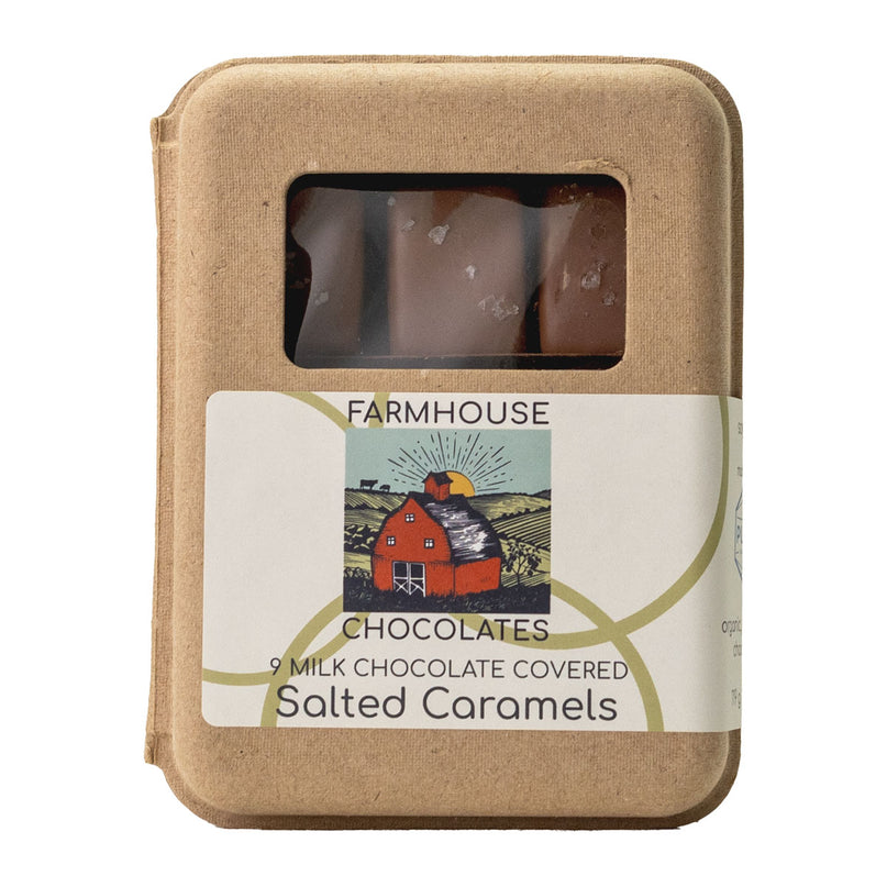 Farmhouse Chocolates - 9Pc Milk Chocolate Salted Caramels