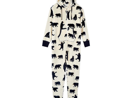 Black Bear Fleece Onesie (Adult)