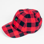 Cold Hollow - Red & Black Checkered Hat with Apple Patch