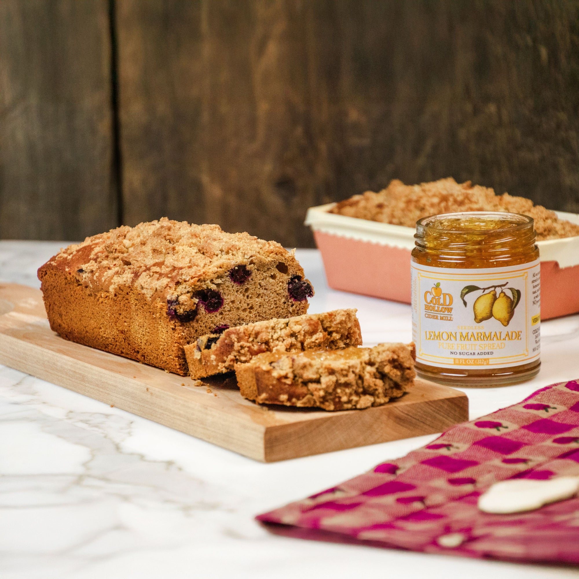 Blueberry Crumble Honey Bee Bread (Gluten-Free)