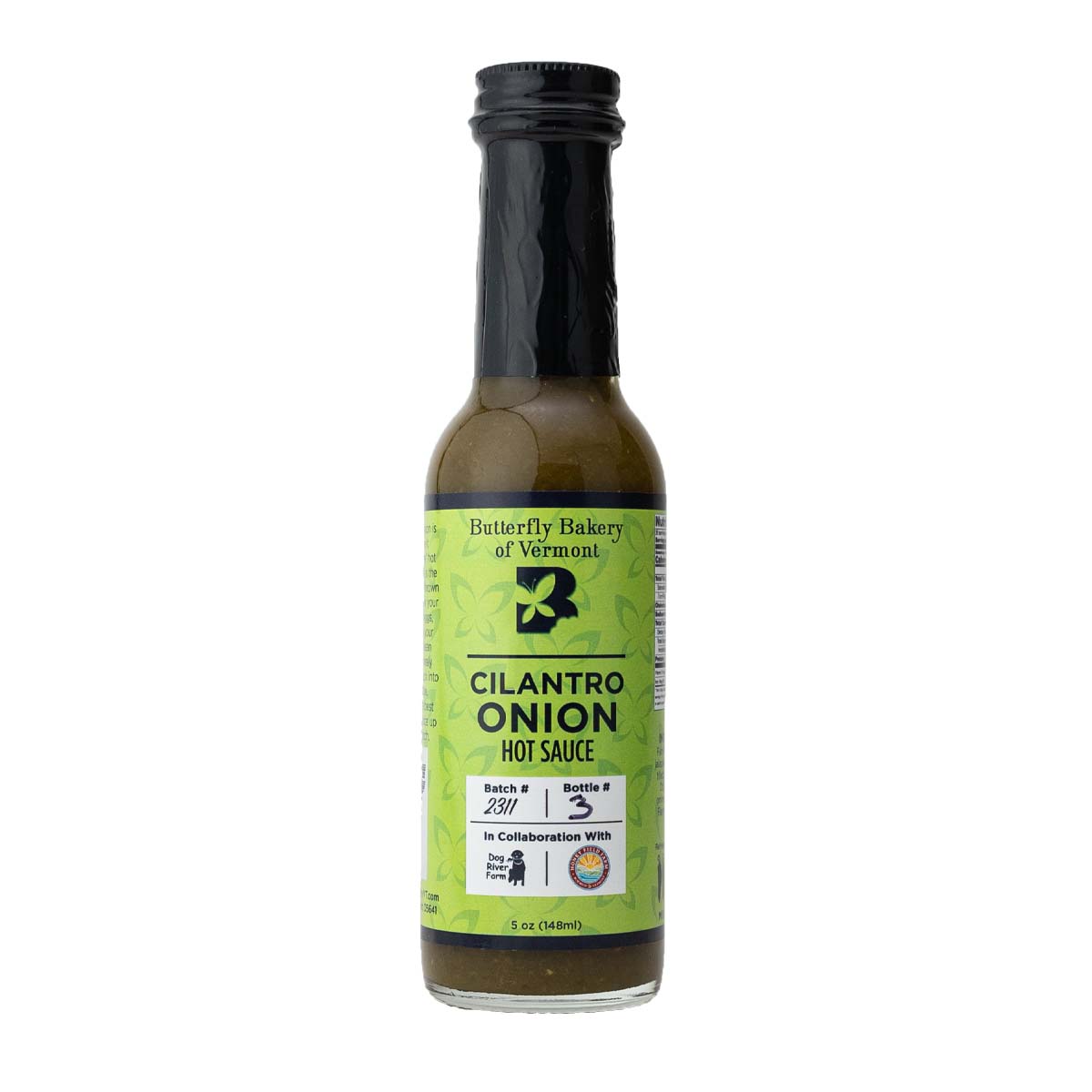Butterfly Bakery - Cilantro Onion Hot Sauce