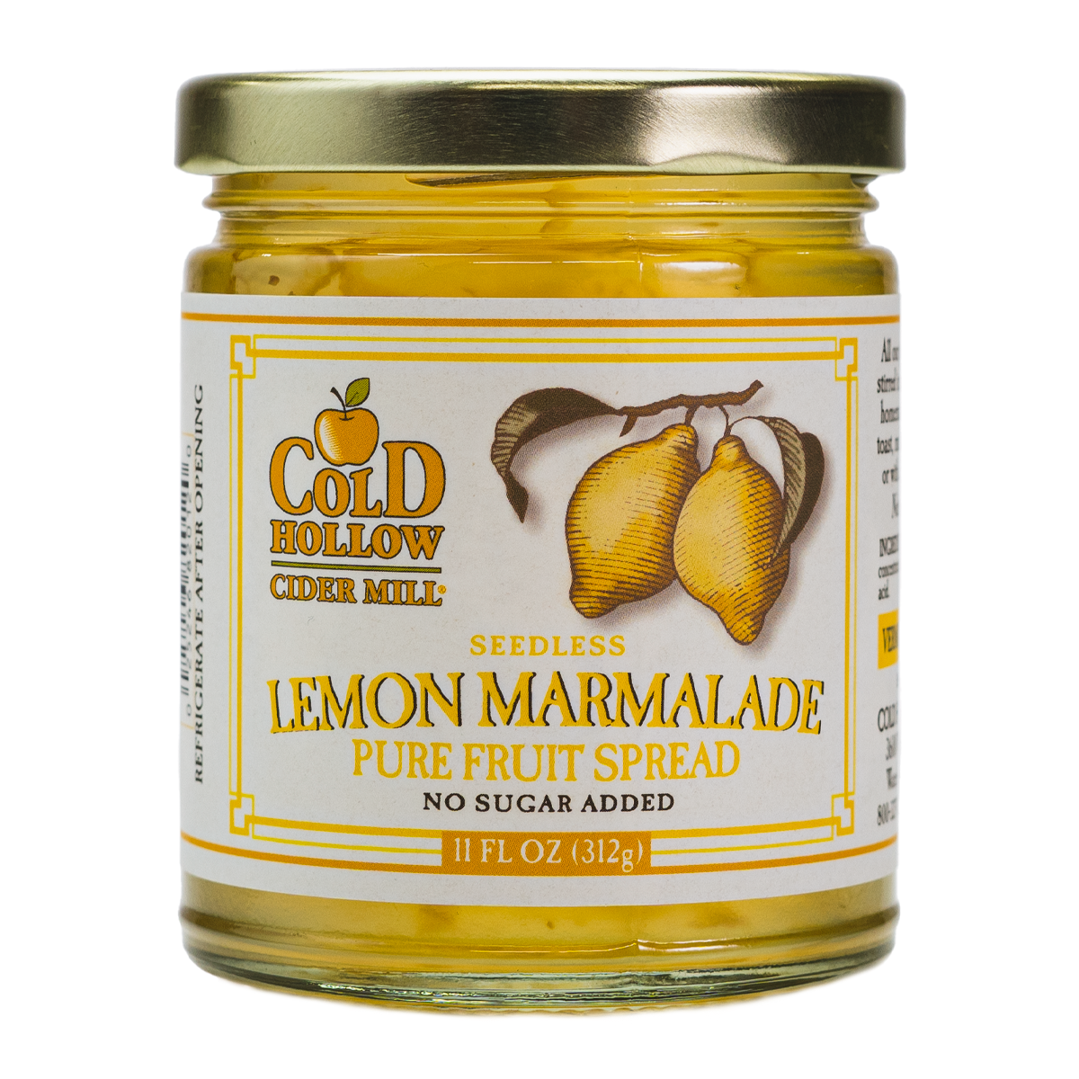 Cold Hollow - Pure Fruit Lemon Marmalade