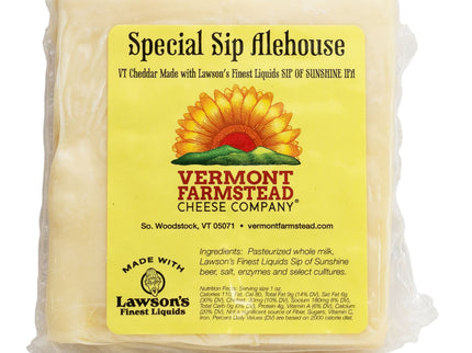VT Farmstead - Sip of Sunshine Aleshouse Cheddar Cheese