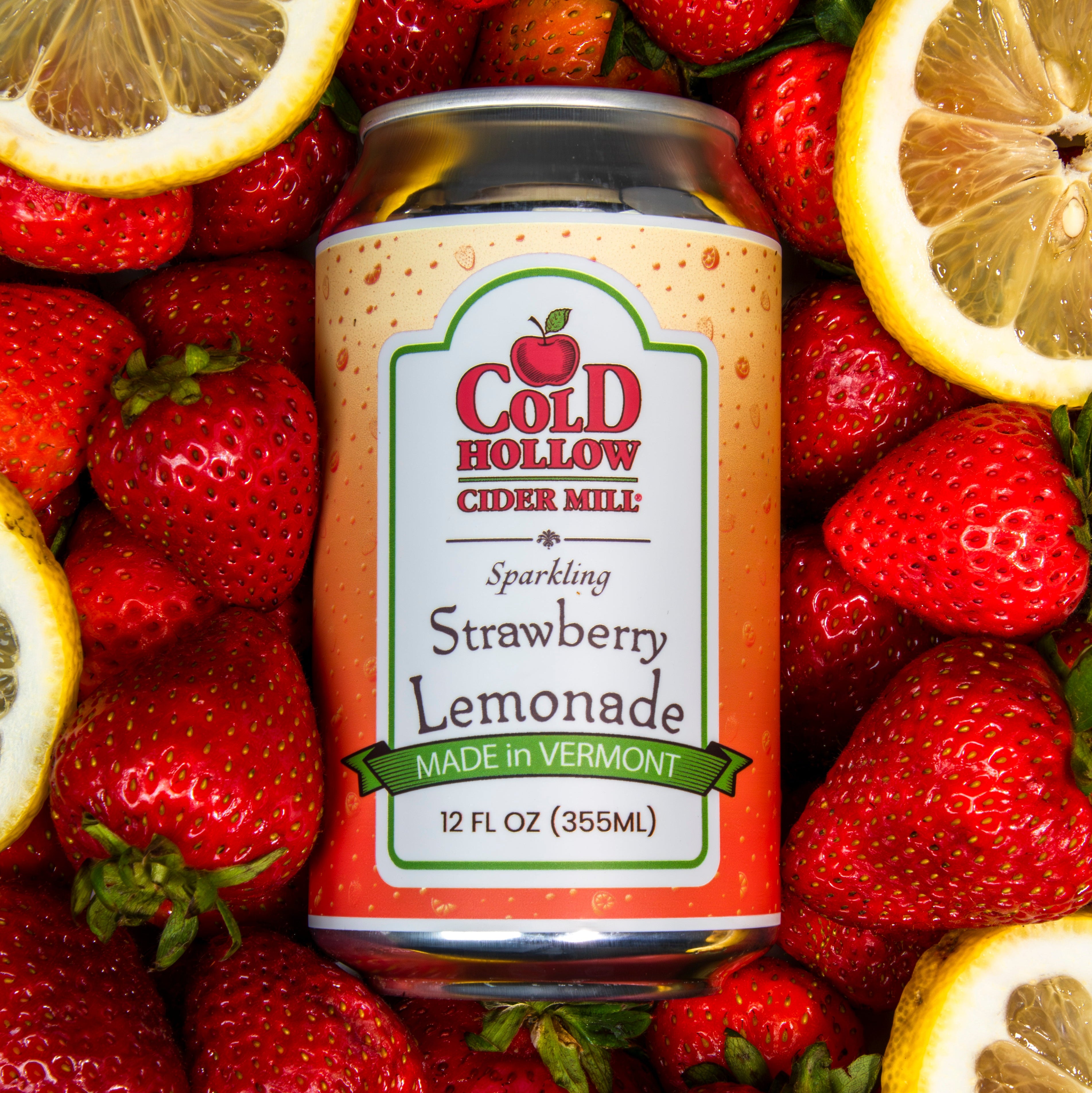 Cold Hollow Sparkling Strawberry Lemonade 4pk