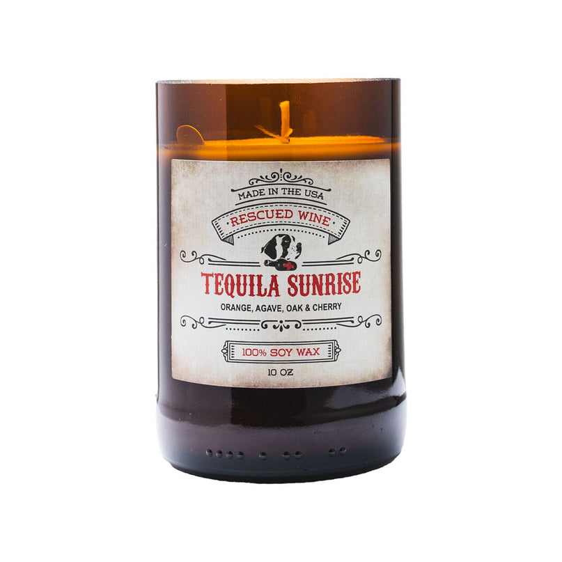Rescued Wine Candles - Tequila Sunrise