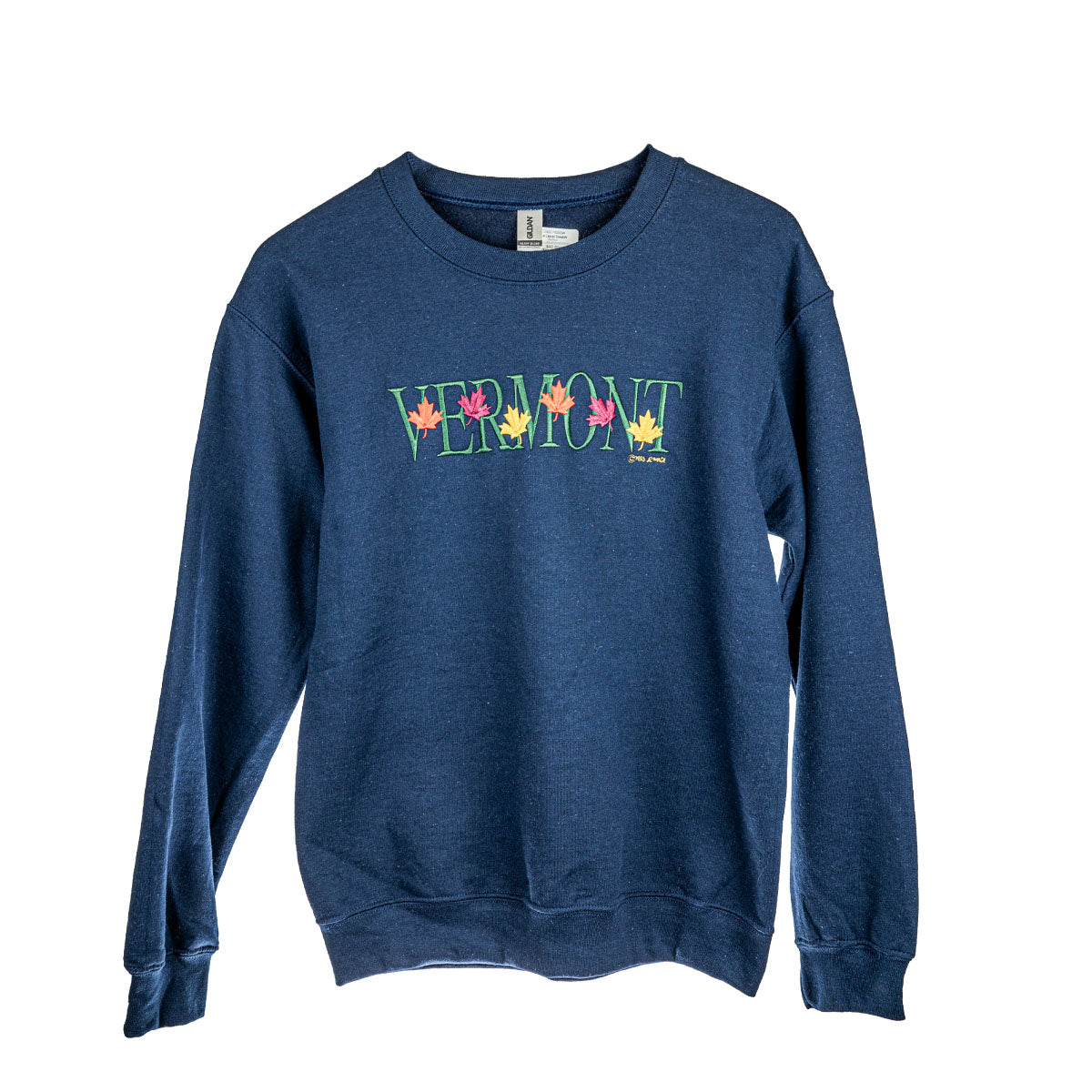 Sweat-shirt Vintage Motif Feuilles Automnales Cardigan Top Stitch Rouge Taille L Cottagecore