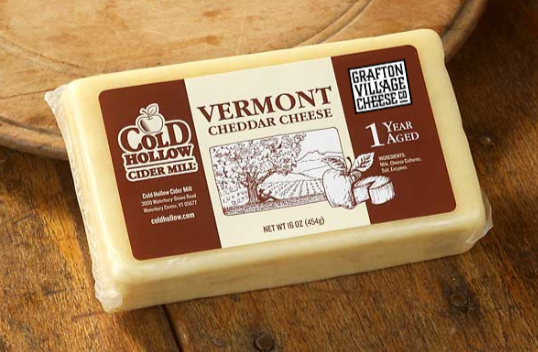 Grafton Village 1 Year Aged Vermont Raw Milk Cheddar Cheese